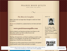 Tablet Screenshot of prairiemoonquilts.wordpress.com