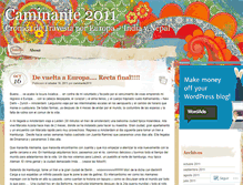 Tablet Screenshot of caminante2011.wordpress.com