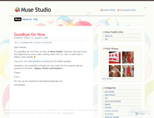 Tablet Screenshot of musestudio.wordpress.com