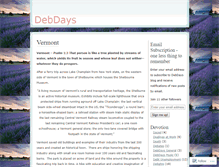Tablet Screenshot of debdays.wordpress.com