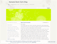 Tablet Screenshot of namastebookclub.wordpress.com