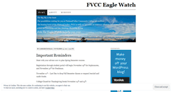 Desktop Screenshot of fvcceaglewatch.wordpress.com