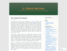 Tablet Screenshot of aliberalmormon.wordpress.com