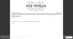 Desktop Screenshot of miaventura.wordpress.com