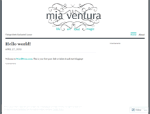 Tablet Screenshot of miaventura.wordpress.com