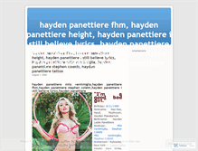 Tablet Screenshot of haydenpanettierehot.wordpress.com