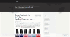 Desktop Screenshot of hippiechronicles.wordpress.com