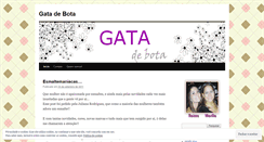 Desktop Screenshot of gatadebota.wordpress.com