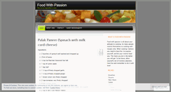 Desktop Screenshot of foodwithpassion.wordpress.com