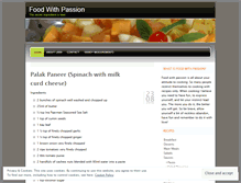 Tablet Screenshot of foodwithpassion.wordpress.com