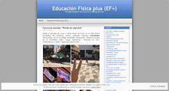 Desktop Screenshot of educacionfisicaplus.wordpress.com