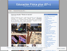 Tablet Screenshot of educacionfisicaplus.wordpress.com