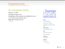 Tablet Screenshot of changemakersblog.wordpress.com