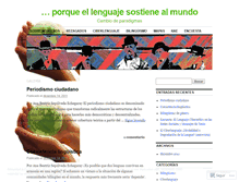 Tablet Screenshot of lenguajecambiodeparadigmas.wordpress.com