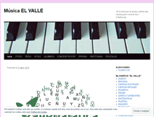 Tablet Screenshot of elvallemusical.wordpress.com