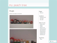 Tablet Screenshot of mypeachtree.wordpress.com