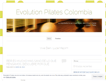 Tablet Screenshot of evolutionpilatescolombia.wordpress.com