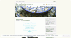 Desktop Screenshot of escritormanuelgarcia.wordpress.com