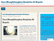 Tablet Screenshot of menghilangkanbenjolandikepala.wordpress.com
