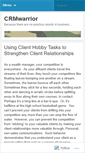 Mobile Screenshot of crmwarrior.wordpress.com