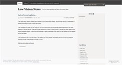Desktop Screenshot of lowvisionnews.wordpress.com
