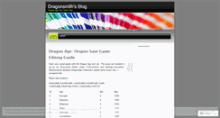 Desktop Screenshot of dragonsmith.wordpress.com
