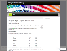 Tablet Screenshot of dragonsmith.wordpress.com