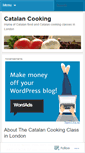 Mobile Screenshot of catalancooking.wordpress.com