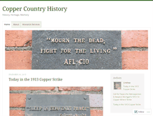 Tablet Screenshot of coppercountry.wordpress.com