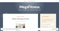 Desktop Screenshot of megsfitness.wordpress.com