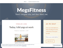 Tablet Screenshot of megsfitness.wordpress.com