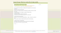 Desktop Screenshot of latentenergi.wordpress.com
