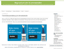 Tablet Screenshot of lernmaterialien.wordpress.com