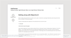 Desktop Screenshot of intellisenze.wordpress.com
