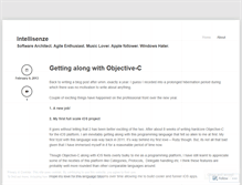 Tablet Screenshot of intellisenze.wordpress.com
