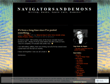 Tablet Screenshot of navigatorsanddemons.wordpress.com