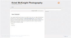 Desktop Screenshot of kristimcknightphoto.wordpress.com