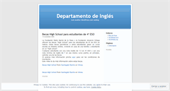 Desktop Screenshot of dptodeingles.wordpress.com