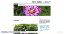 Desktop Screenshot of linedriedlaundry.wordpress.com
