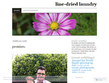 Tablet Screenshot of linedriedlaundry.wordpress.com