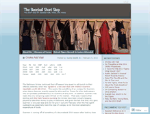 Tablet Screenshot of bbshortstop.wordpress.com
