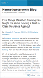 Mobile Screenshot of kennethpetersen.wordpress.com