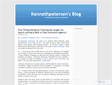 Tablet Screenshot of kennethpetersen.wordpress.com