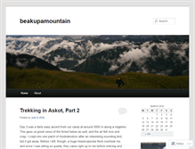 Tablet Screenshot of beakupamountain.wordpress.com