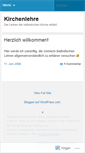 Mobile Screenshot of kirchenlehre.wordpress.com