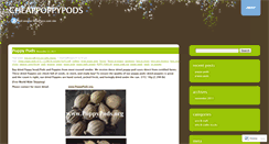 Desktop Screenshot of cheappoppypods.wordpress.com