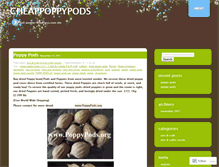 Tablet Screenshot of cheappoppypods.wordpress.com