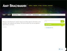 Tablet Screenshot of amybrachmann.wordpress.com