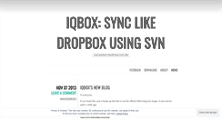 Desktop Screenshot of iqboxblog.wordpress.com