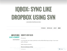 Tablet Screenshot of iqboxblog.wordpress.com